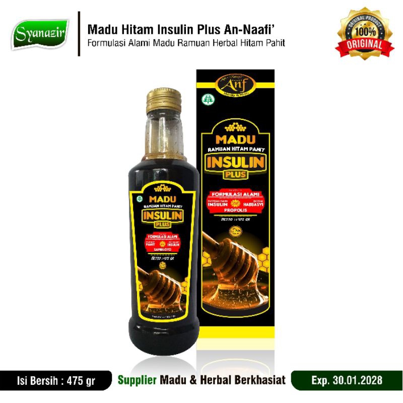 

Madu Hitam Pahit Insulin An-Naafi' 475 gr Herbal Diabetes Asam Urat