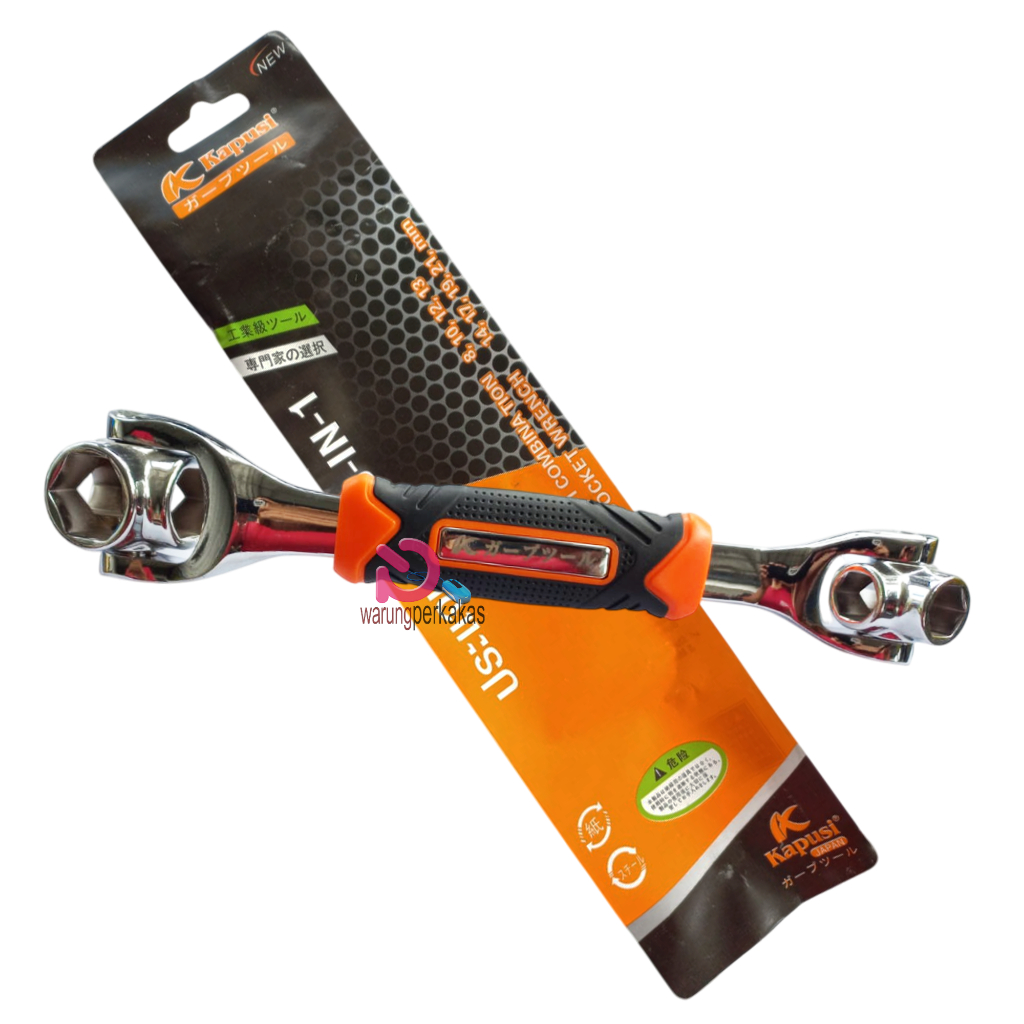 Kapusi Kunci Ring Combinasi 8in1 - Kunci Ring Kombinasi 8-21mm