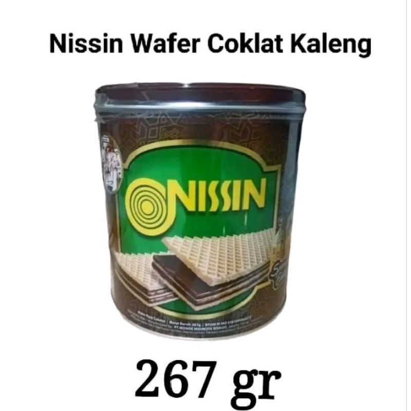 

Nissin wafers kaleng rasa coklat 267 gram 1 Dus (isi 6)