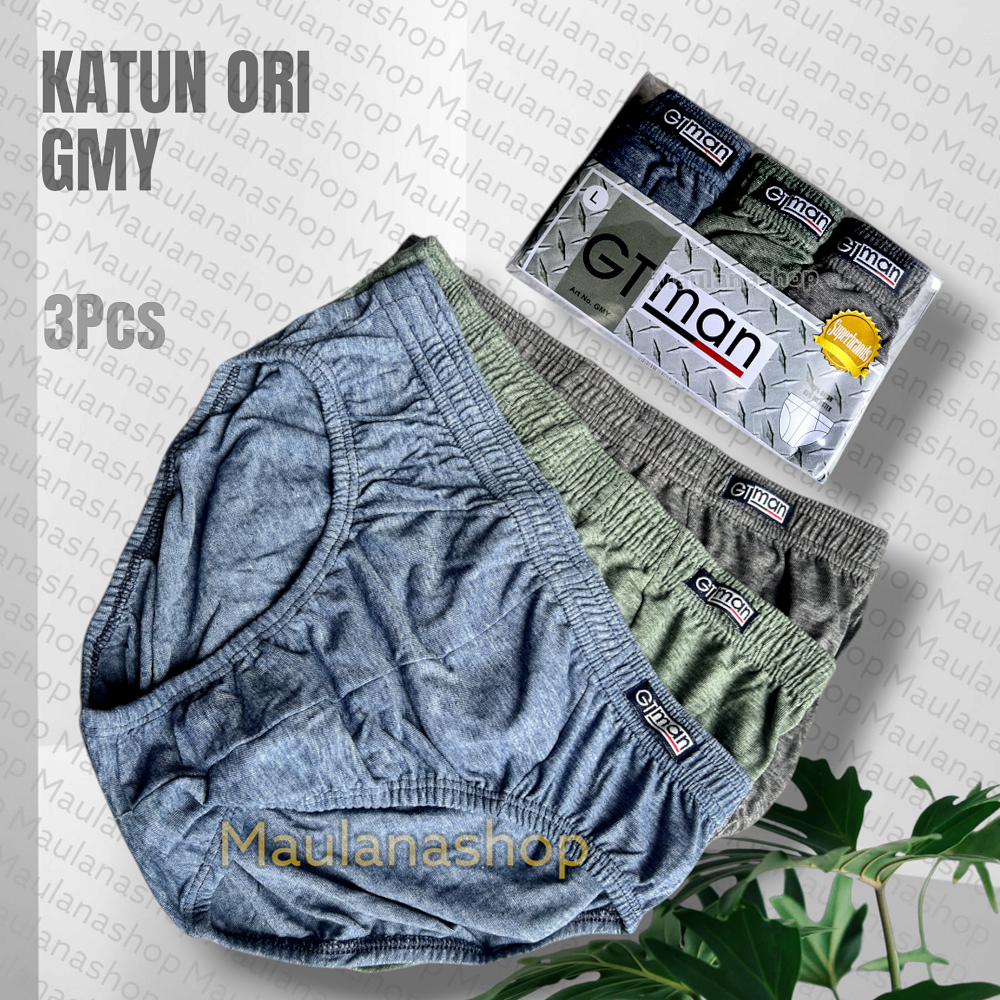 Celana Dalam Pria Gt Man | CD Gt Man GMY | Cd Pria Gt man isi 3 Pcs | Cd Pria Bahan Katun