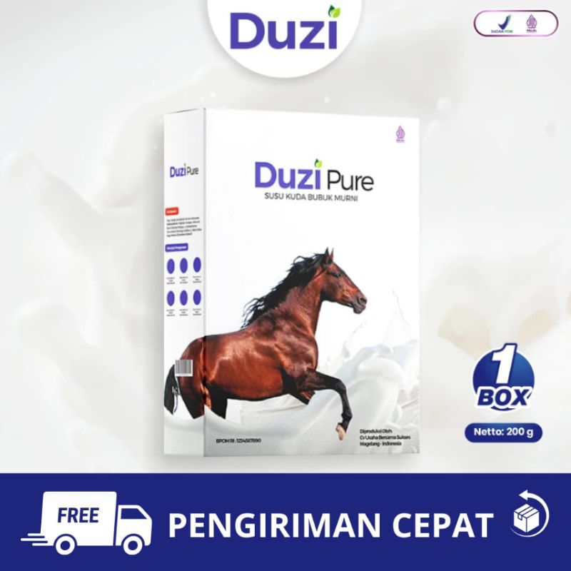 

Duzi Pure - Susu Kuda Lombok Bubuk 200 Gram 1 Box