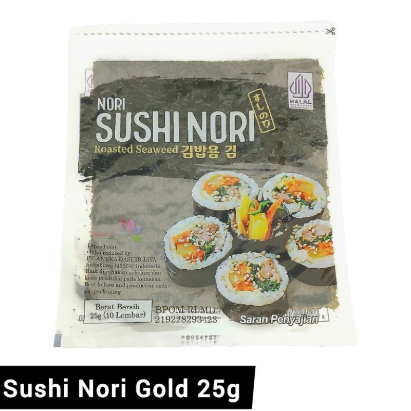 

Sushi Nori Gold Isi 10 Lembar