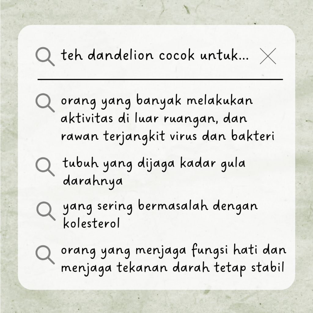 

RAW TISANE Dandelion Tea : Teh Celup Daun Dandelion / Teh Daun Jombang Isi 30 Tea Bag