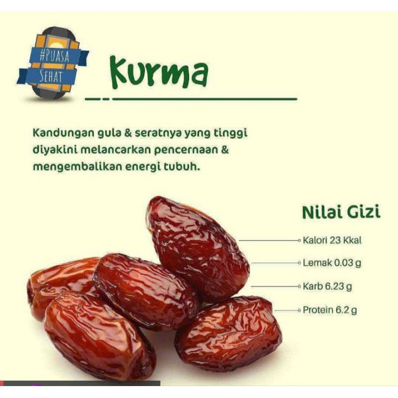 

1KG Kurma madu mesir golden valley manis legit lembut