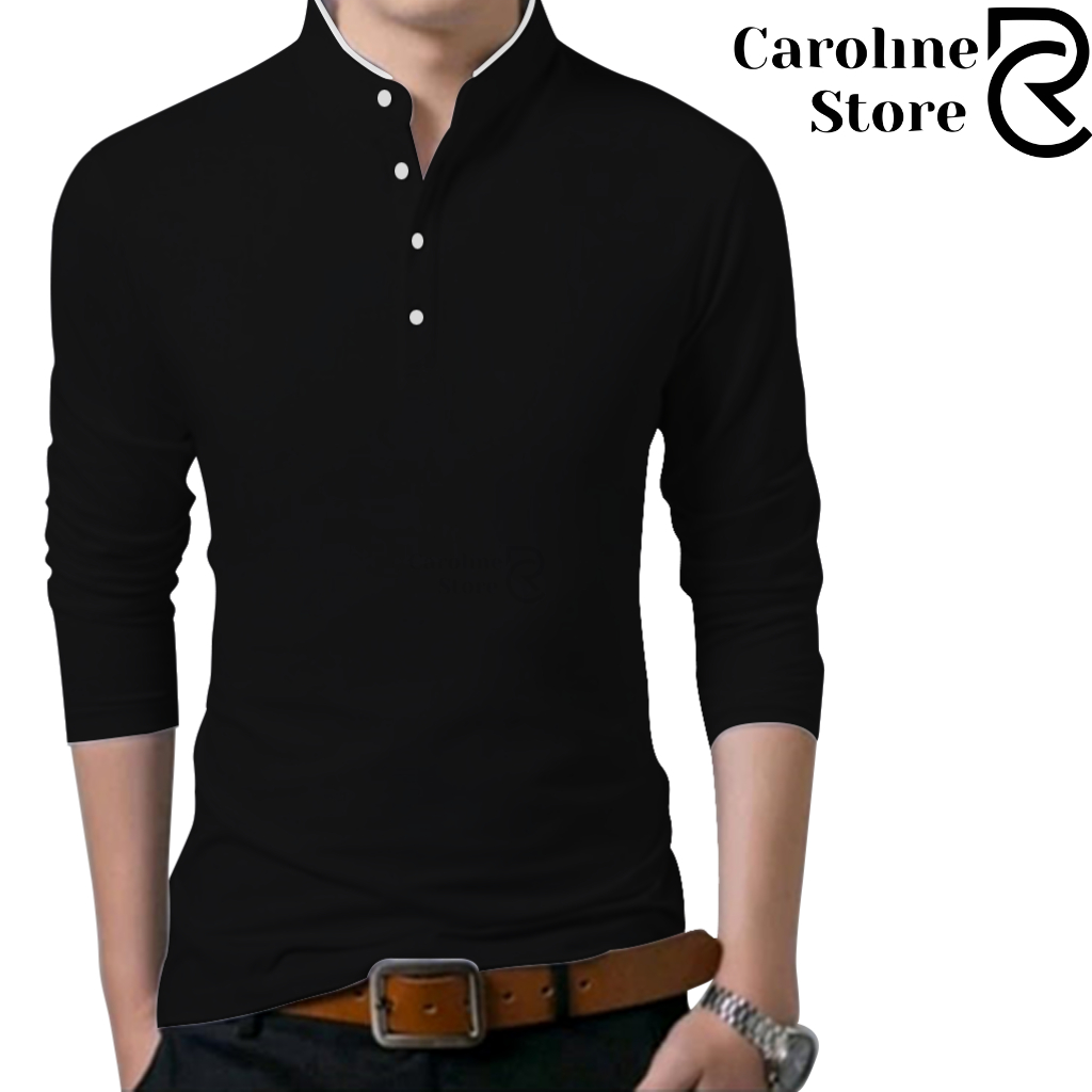 TSHIRT KERAH SHANGHAI LENGAN PANJANG