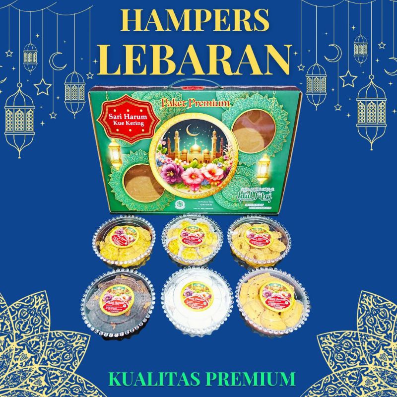 

PAKET KUE KERING LEBARAN SARI HARUM PREMIUM HAMPER/PARCEL