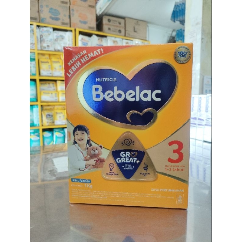 

BEBELAC GO GREAT+ 3 ( usia 1-3 Tahun) 1kg