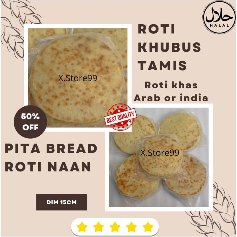 

Roti Khubus Tamis Roti Arab India roti naan hubus partai canai maryam pita bread