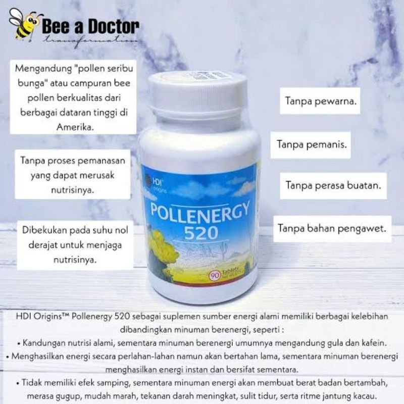 Pollenergy 520 (isi 90 tablet) / READYY ORIGINAL 100%