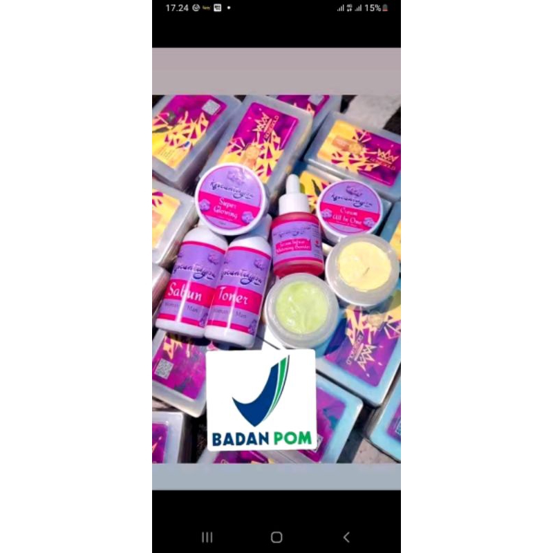 kfs cantik glow, skincare pemutih, skincare flek, skincare jerawat