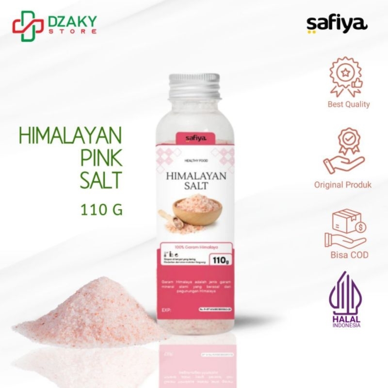 

Safiya Garam Himalaya 110 Gram Botol Pink Himalayan Salt Premium