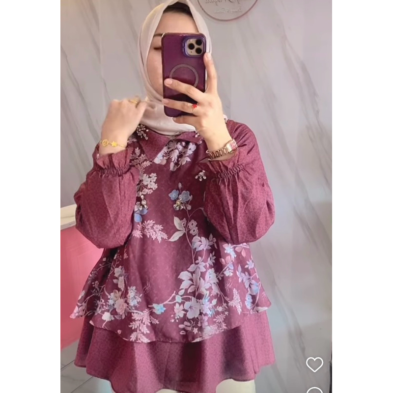 Preloved Blouse Feybyfera Size M