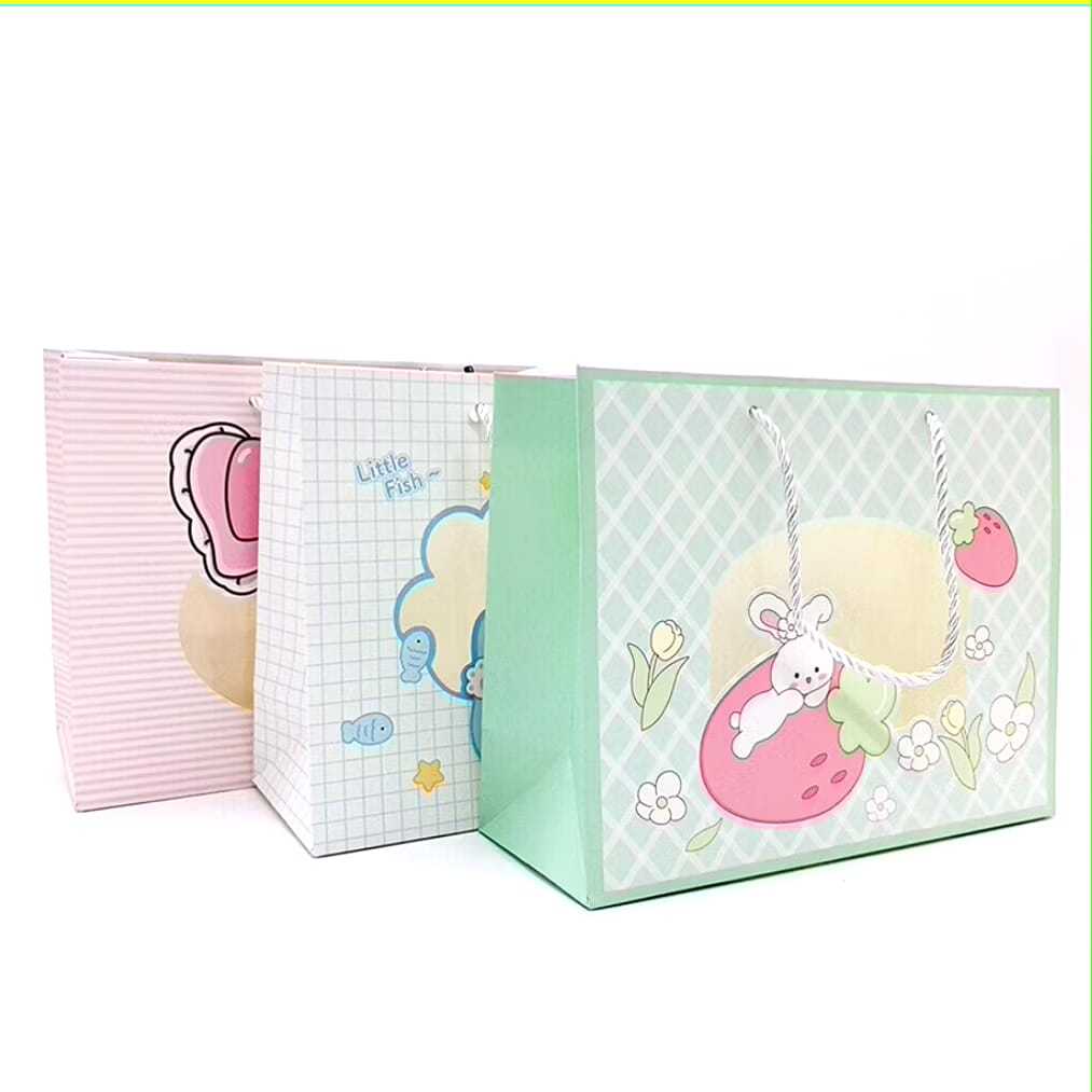 

V2_PAPERBAG BERUANG BUNGA CD-001 TAS KADO SOUVENIR PAPER BAG FLOWER BEAR