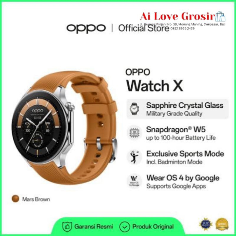 OPPO WATCH X -- Garansi Resmi