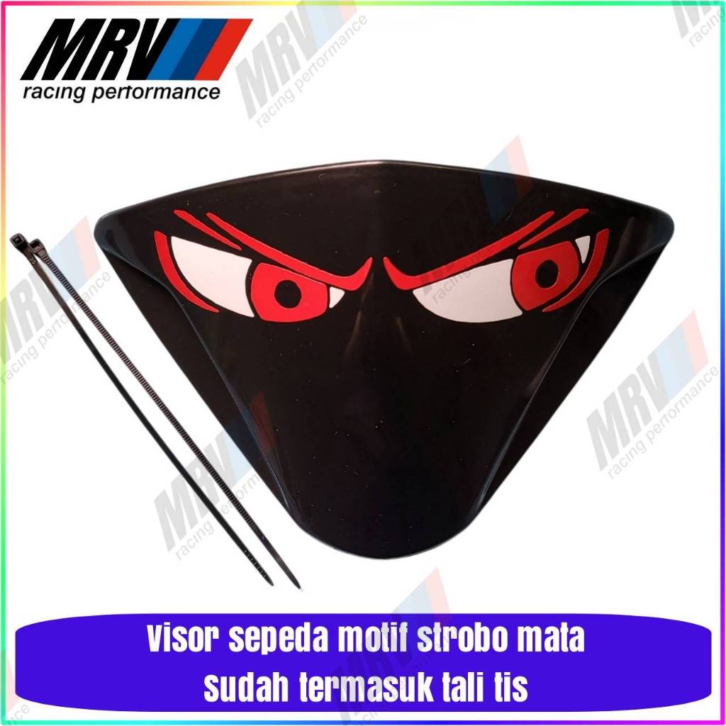 Visor Beat Fi Esp Motif Mata Keren Series Visor Variasi Sepeda BMX Beat Esp 2014-2015 Windshield Bea
