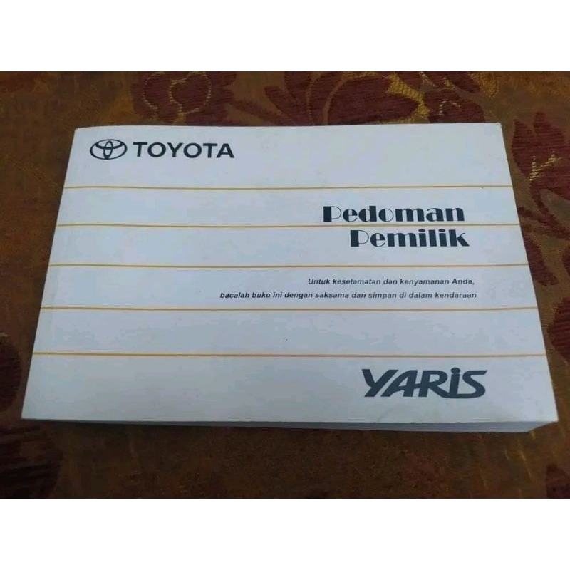 Manual Book Yaris Bakpao 2006-2013