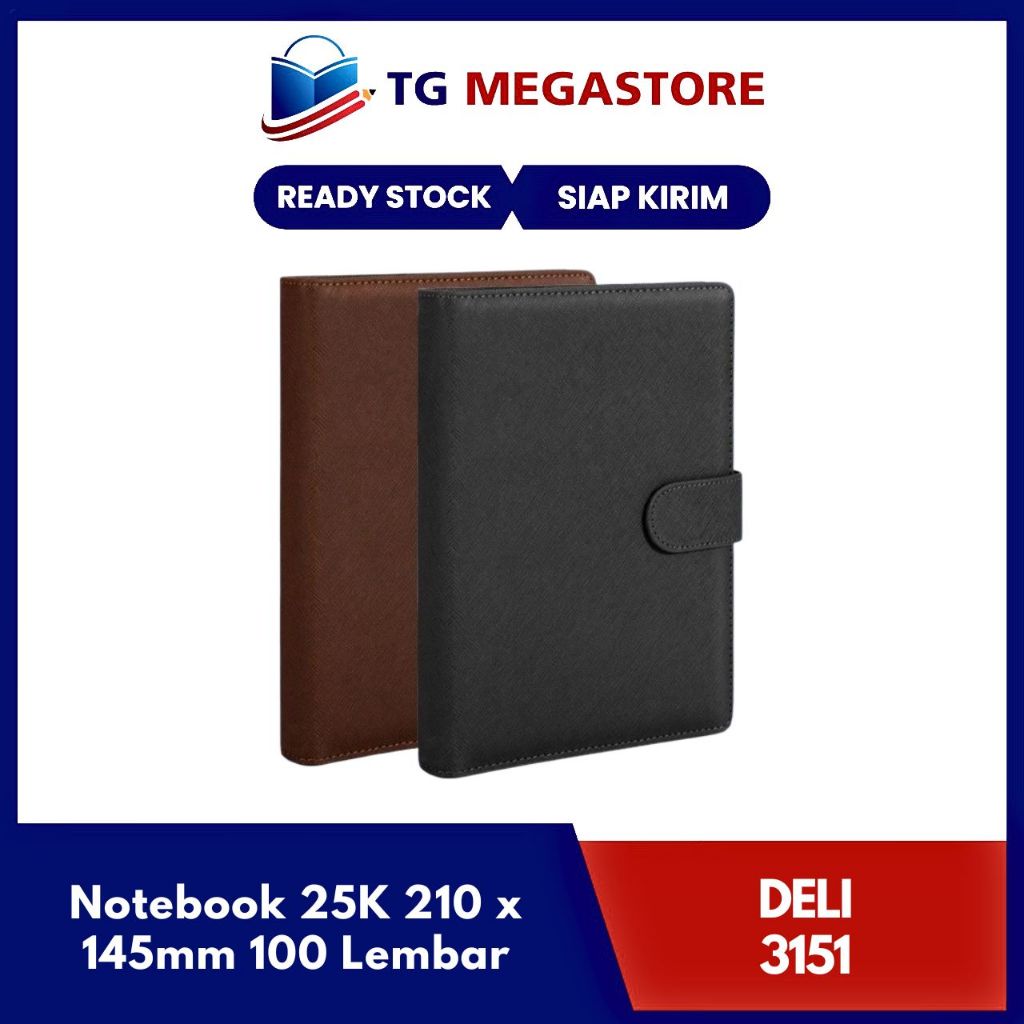 

Notebook Deli 25K 210 x 145mm 100 Lembar - 3151