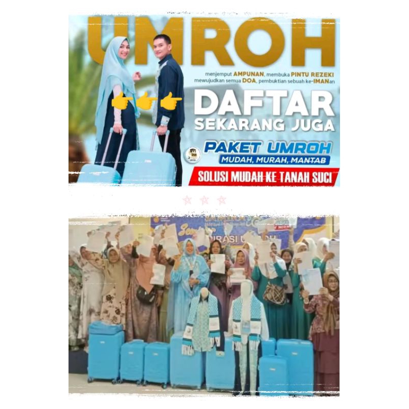 Koper perlengkapan umroh samira travel | daftar koper samira travel | samira travel umroh | daftar u