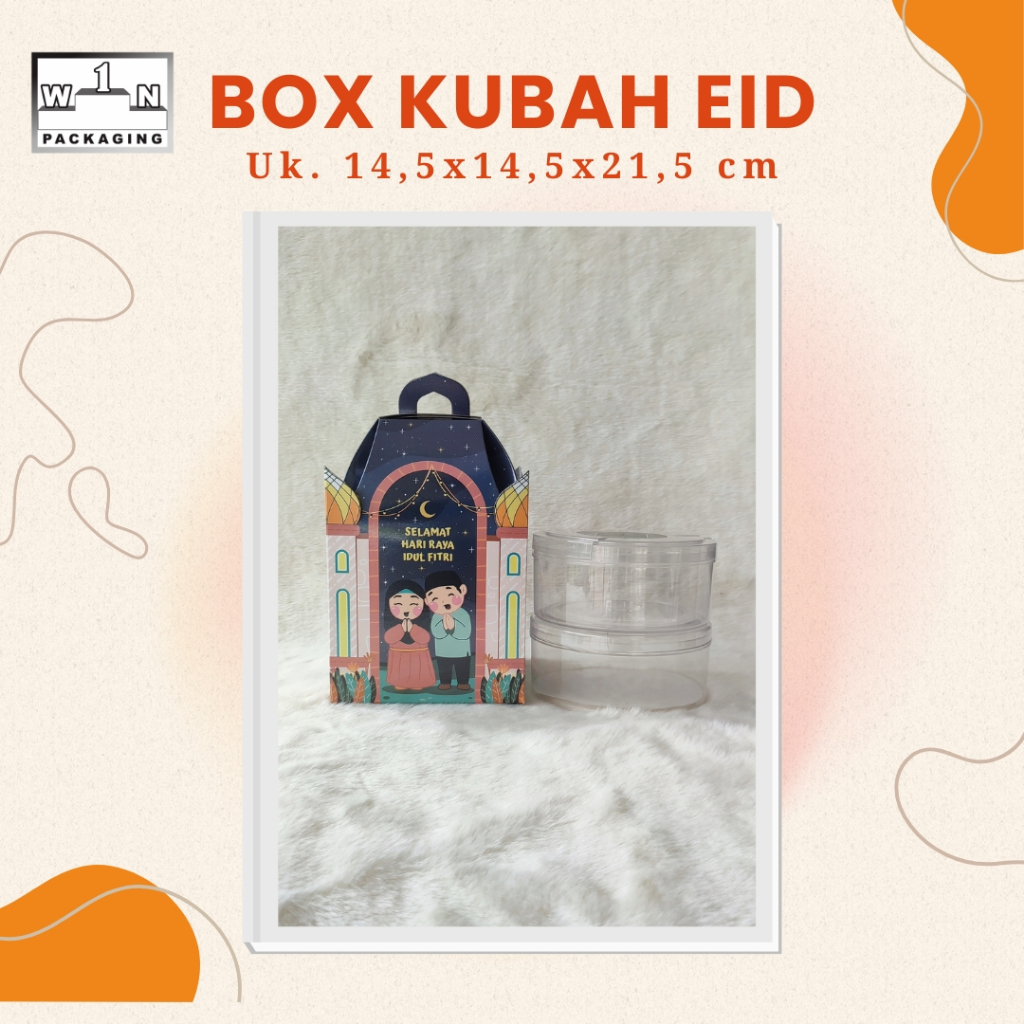 

Kotak Kue Lebaran Toples 500gr Bulat Kotak Hampers Lebaran Eid 15x15x15cm Box Toples Kue Idul Fitri