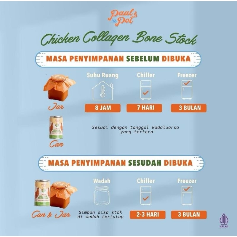 

Paul n Pot CHICKEN Bone Stock Collagen 150ml Kaldu Tulang Ayam Kolagen Halal Paulnpot Broth Sari GTM