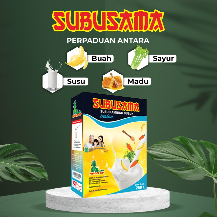 

Susu Kambing Bubuk Etawa Naga SP 250g SUBUSAMA (Susu Buah Sayur Madu)