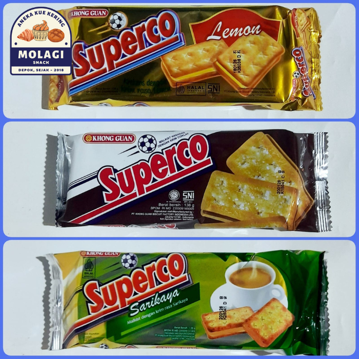 

Biskuit Khong Guan Superco 138 Gram / Kue Kering Lebaran - Molagi Snack