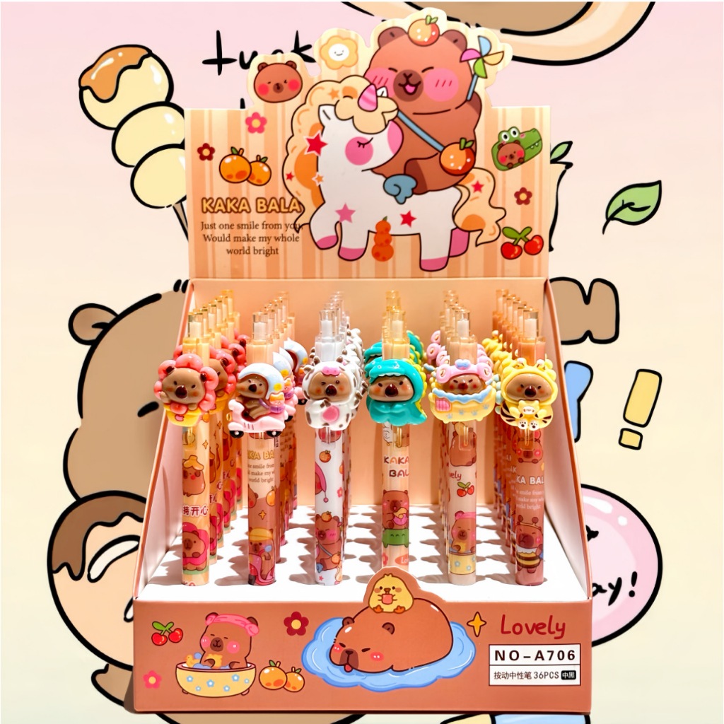 

{Capybara} Pensil Menaknik Isi Ulang Akrilik Tema Dinosaurus Karakter Capybara No A-706 by Kakabicam