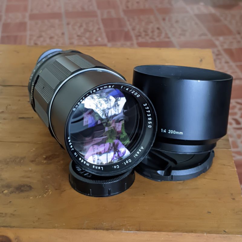 Lensa Super Takumar 200mm F4 tele bokeh cakep mount M42