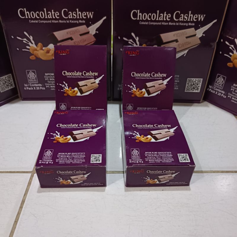 

Coklat Cashew d'king Musdalifah 1 Kardus isi 4 Pack