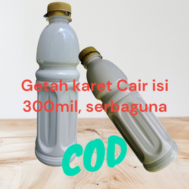 Getah Karet Alam, getah Karet cair asli murni isi 300mil/1Botol
