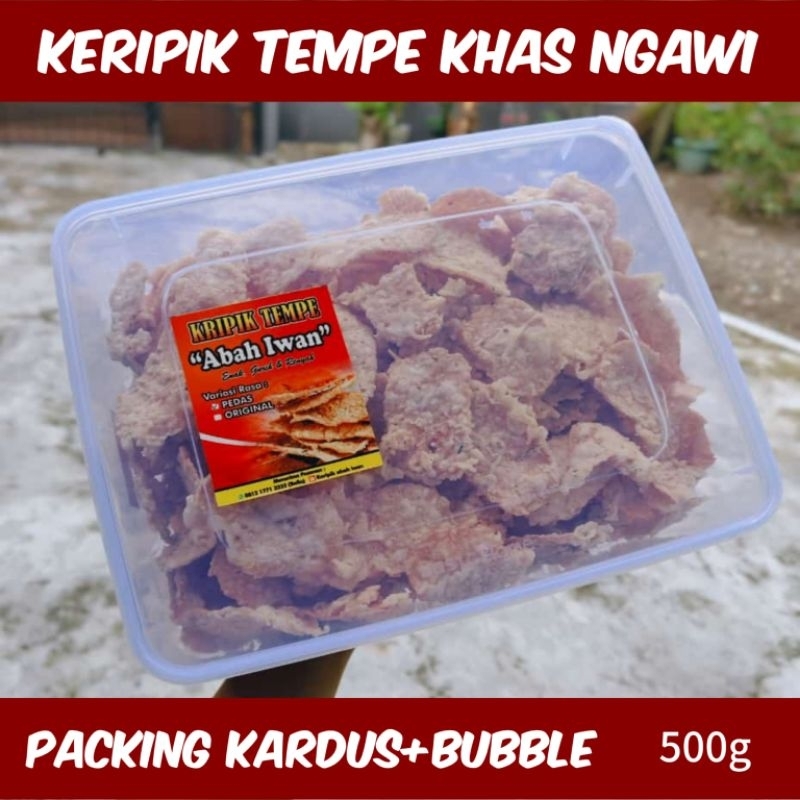 

KERIPIK TEMPE ENAK GURIH RENYAH 500g ABAH IWAN NGAWI