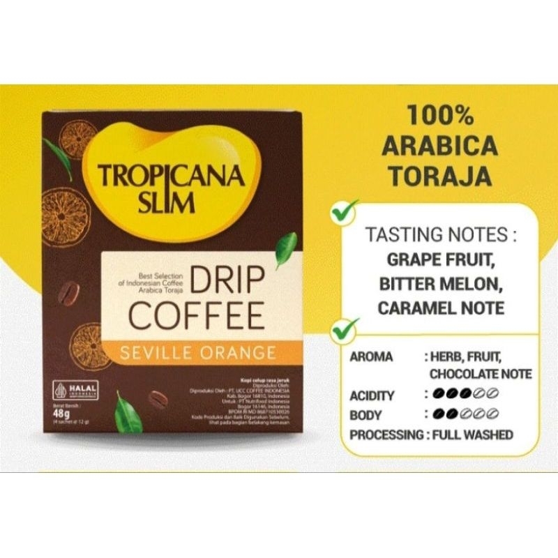 

TROPICANA SLIM DRIP COFFEE SEVILLE ORANGE