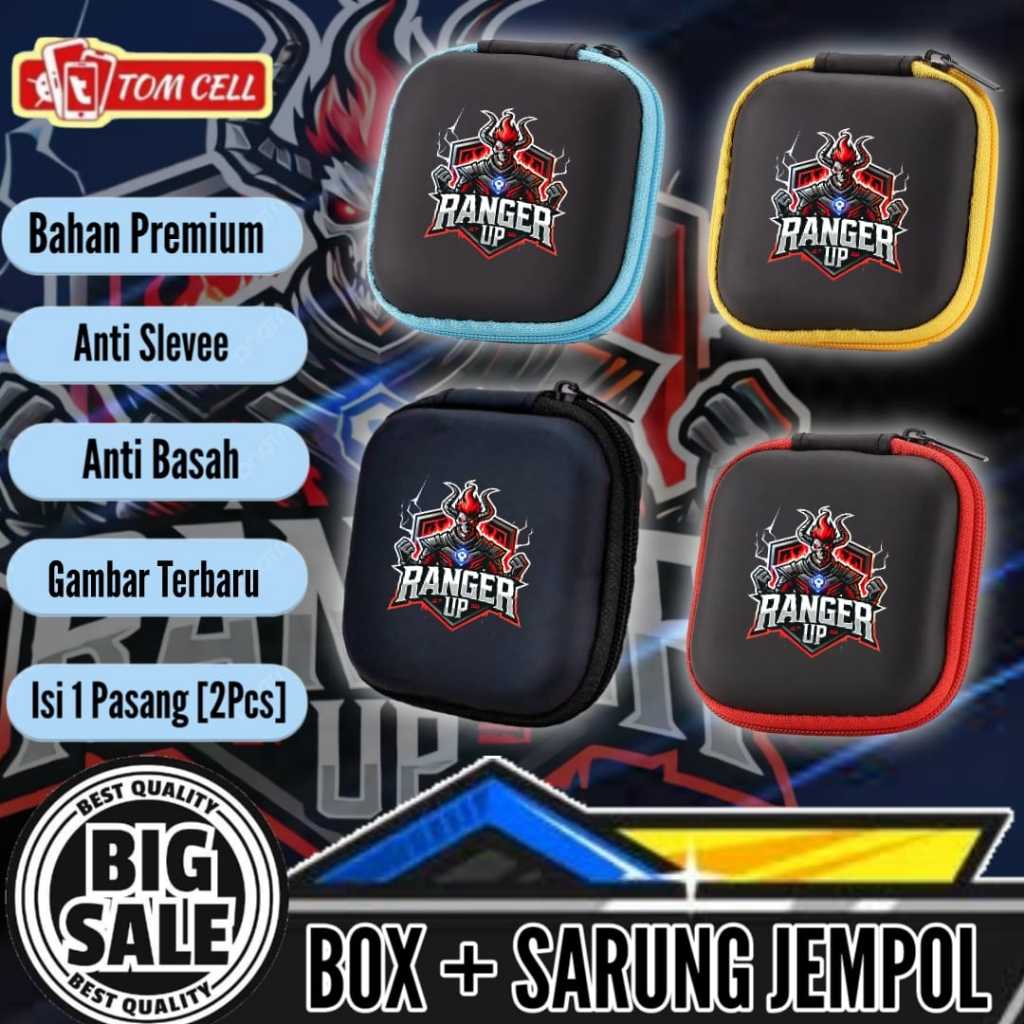 PROMO GRATIS ONGKIR Sarung Jempol Game MOBILE FF PUBG + BOx Premium Anti Basah Sarung Jmepol Jari AP