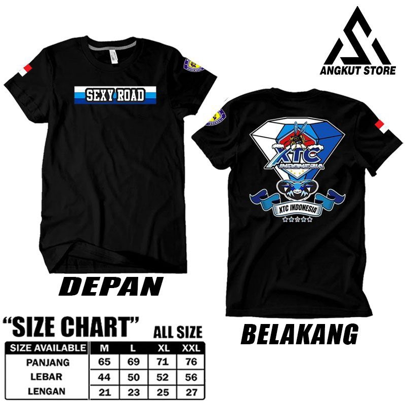 Angkut Store-Kaos Sablon Xtc Indonesia Terbaru/Kaos anak Motor/Kaos Terlaris/Kaos Pria Wanita/Distro