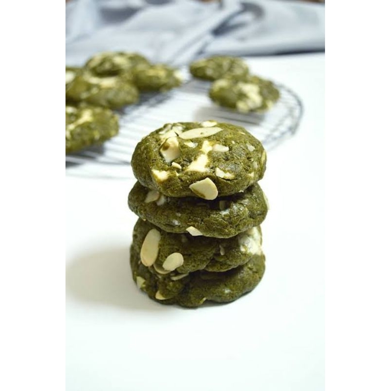 

Matcha Almond Cookies