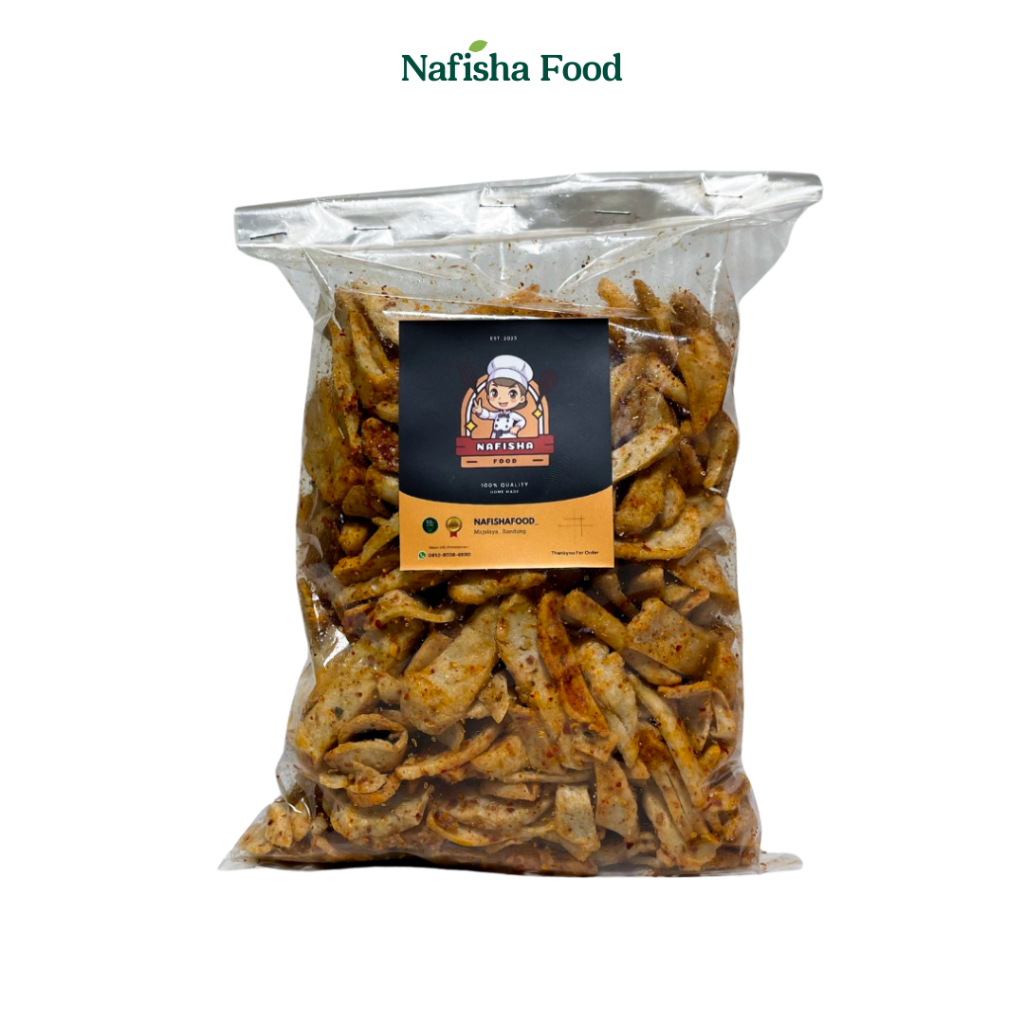

Basreng Pedas Daun Jeruk 250 Gram Basreng Stik Tipis Nafisha Food