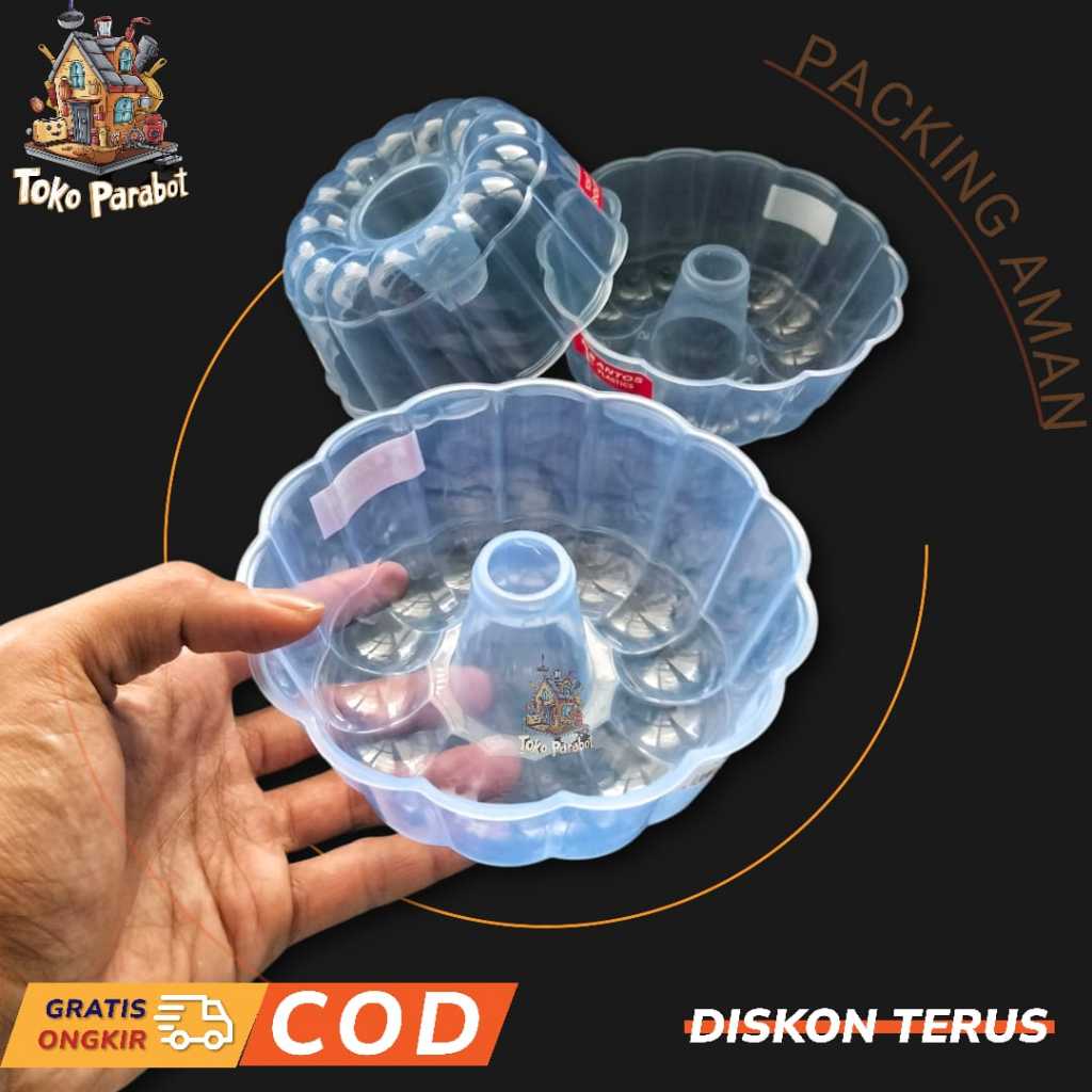 CETAKAN PUDING - Cetakan Agar / Loyang Puding Kecil / Cetakan Puding Ager Plastik Bening