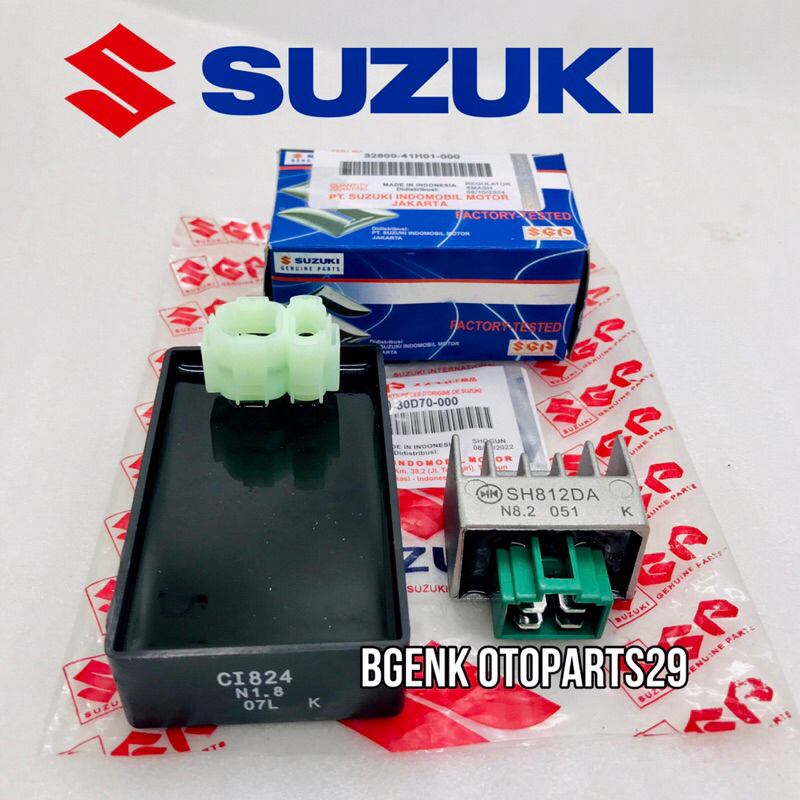 CDI UNIT ASSY+KIPROK REGULATOR SUZUKI SHOGUN 110R NEW SHOGUN 110 KEBO ORIGINAL