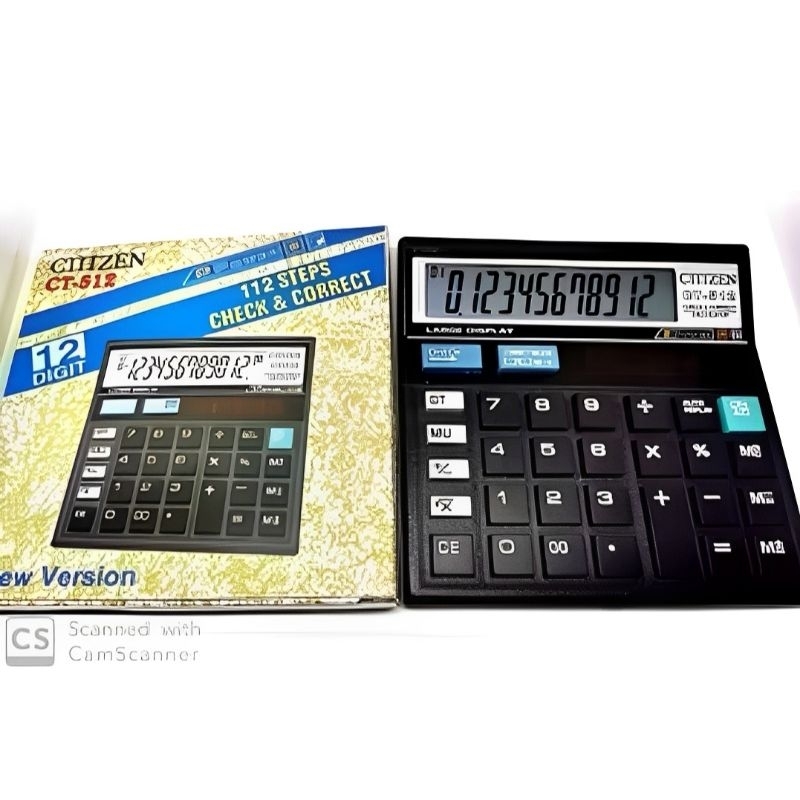 

KITCHENWARE 12 Digit Kalkulator Check / Kakulator Dagang Besar / Calculator CT 512 MURAH S020 Awet Tahan Lama Termurah Multifungsi Serbaguna