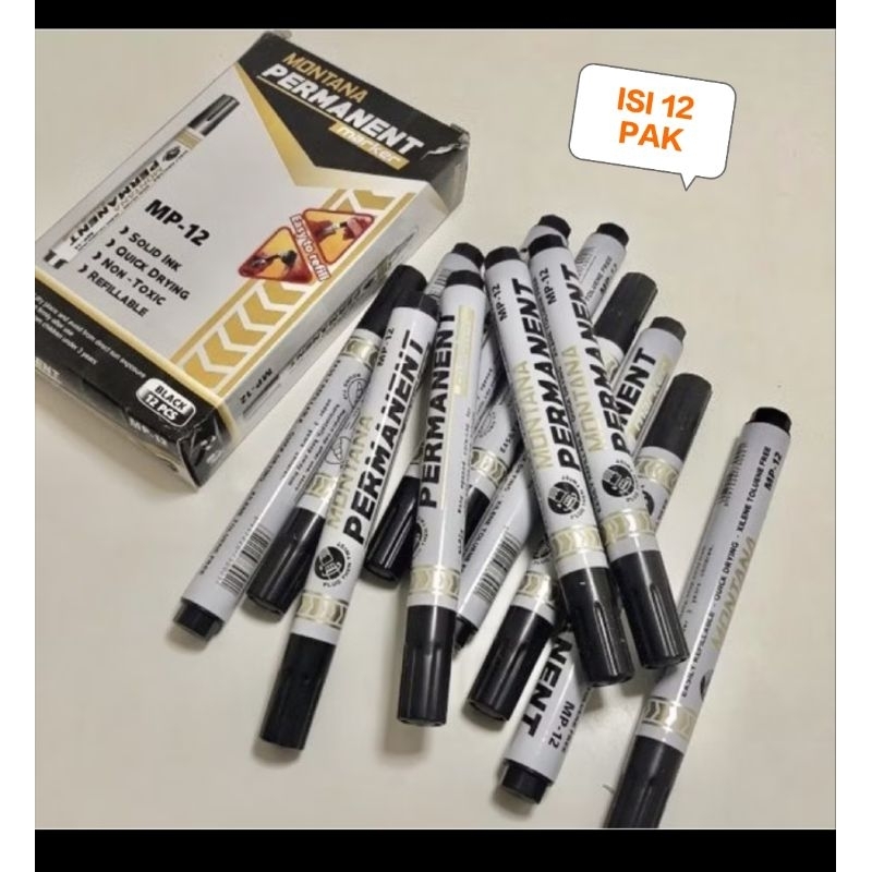 

Spidol Permanent Montana isi 12pcs