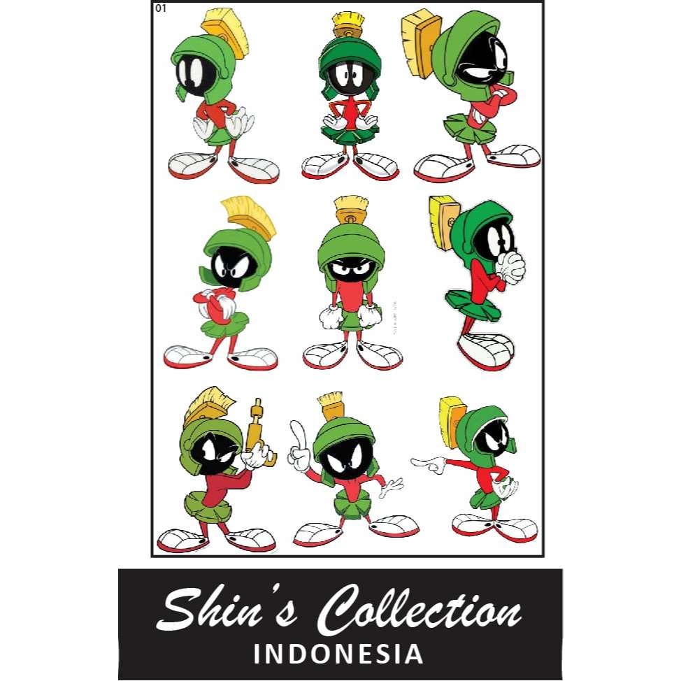 

Sticker stiker Marvin the martian solo warner bros 1 pc