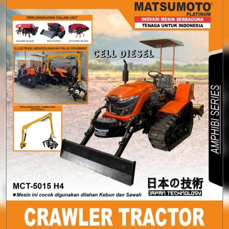 Crawler Tractor Mesin Cultivator MATSUMOTO MCT 5015 H4