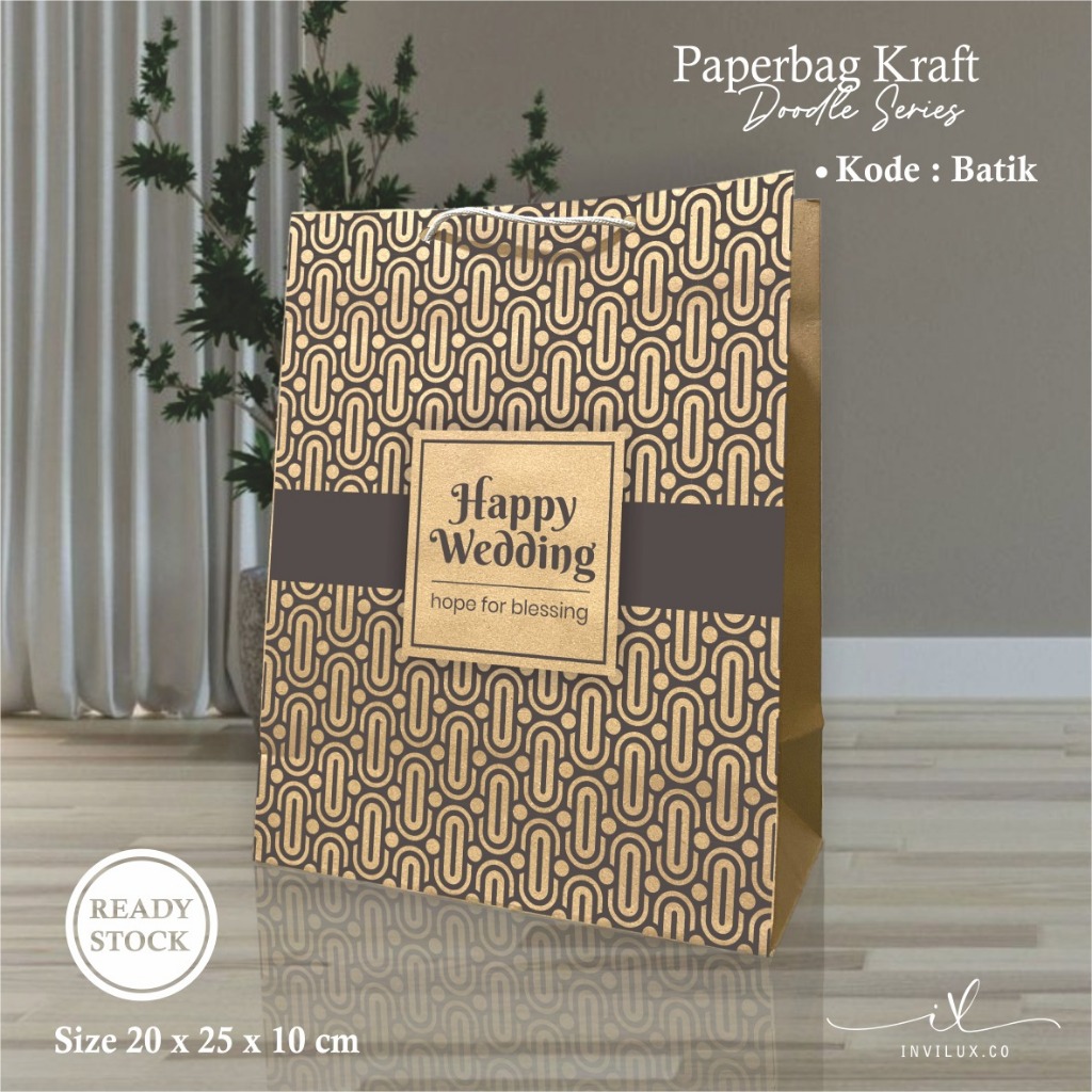 

(12pcs) PAPER BAG MOTIF BATIK UKURAN 20 X 25 X 10 CM READY STOCK LUSINAN