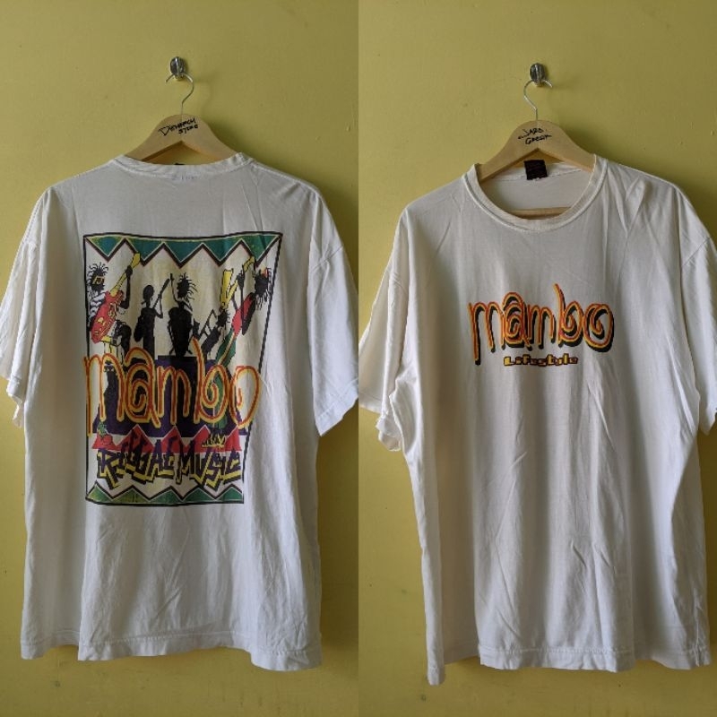 (Kaos Branded) Vintage Mambo Flip Flop Fascism "Mambo Lifestyle Reggae Music" Australia Artwear