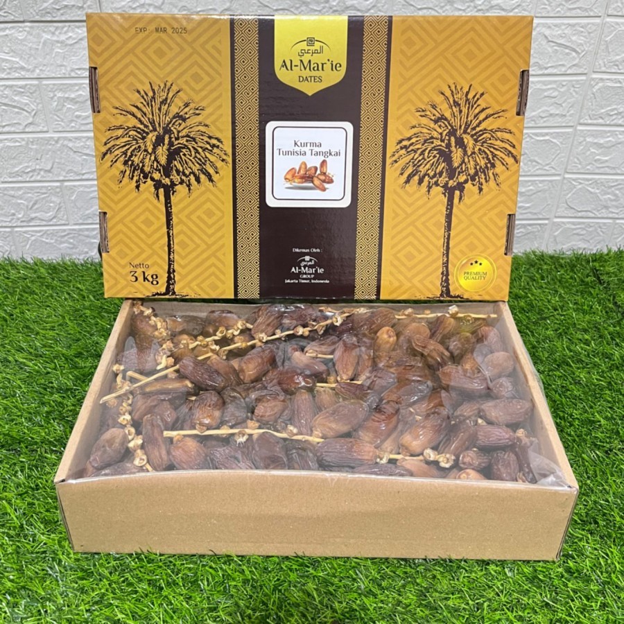

Kurma Tunisia Tangkai Premium Al Mar'ie dus 3kg