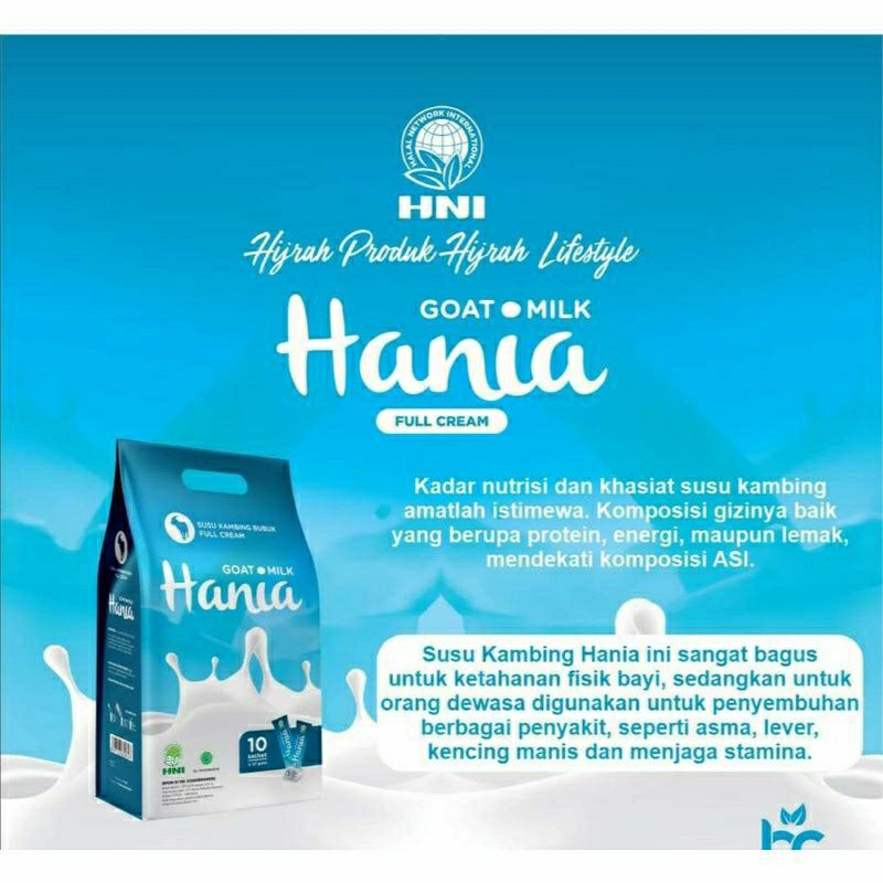 

HANIA SUSU KAMBING FULL CREAM HNI-BPOM