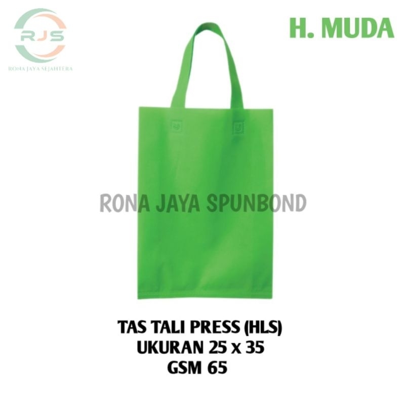 

(Isi 12 pcs) Lusinan Tas HLS 25x35 Tas Tali Pres Tas Tali Tas Bingkisan Tas Hampers Tas BelanjaTas Spunbond