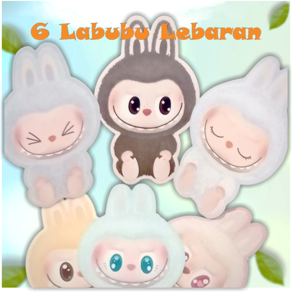 

6 LABUBU Karakter / Amplop Lebaran Anak 2025