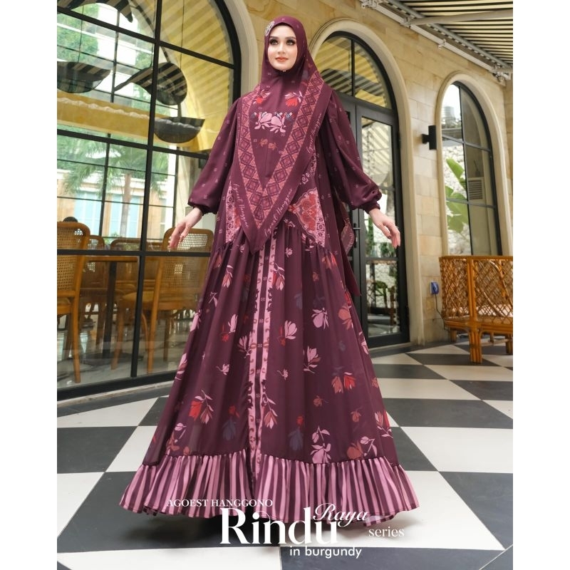 Gamis Syari RINDU RAYA SERIES By AGOEST HANGHONO/Gamis Syari Premium Bunda