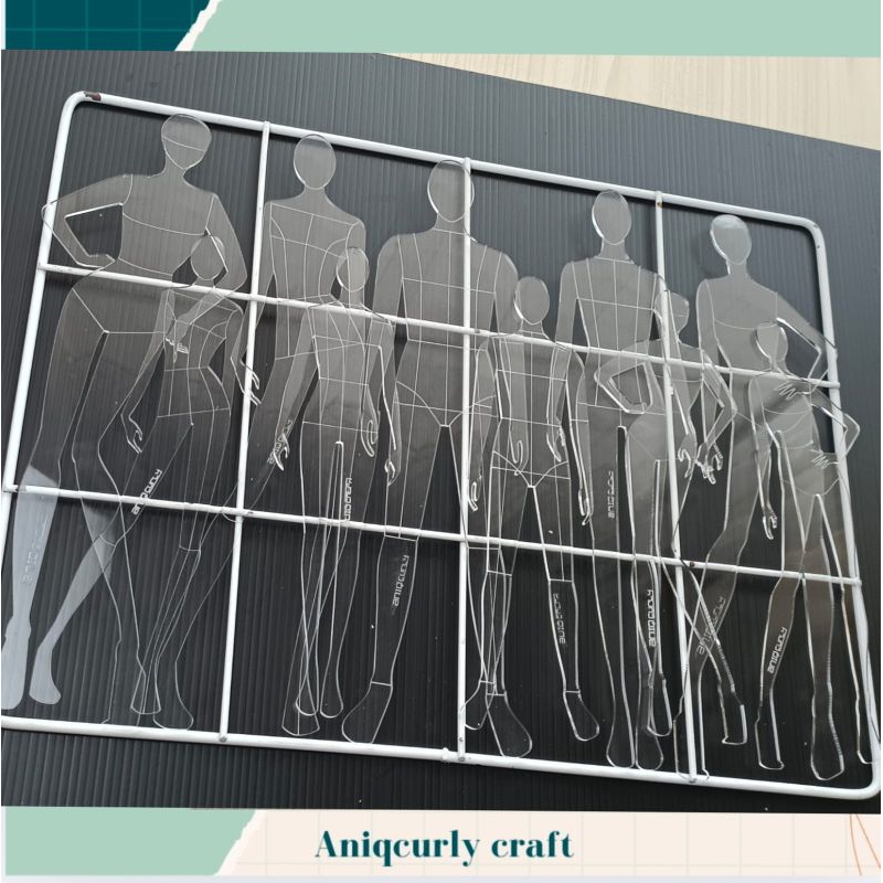 

penggaris fashion figure/proporsi tubuh wanita dan pria